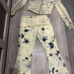 Stylish Tie-Dye Jean Jacket for Women